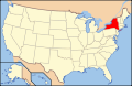 Lagekarte des Bundestaats New York