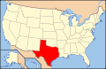 Lagekarte Texas