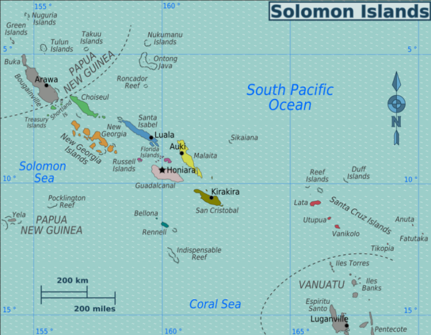 Wikivoyagekarte der Salomonen