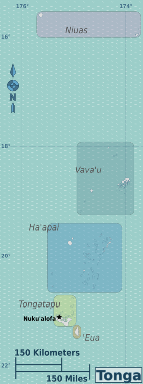 Wikivoyagekarte Tonga