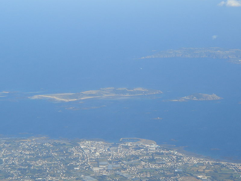 Luftaufnahme der Vogtei Guernsey