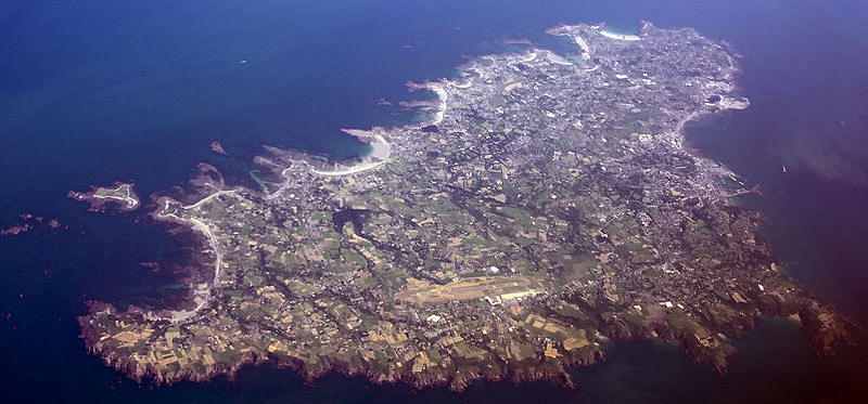 Aerial view of Guernsey