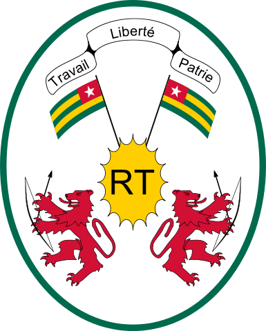 Das Wappen von Togo