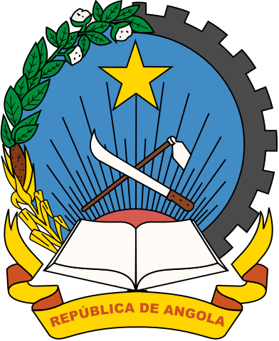 Das Wappen von Angola