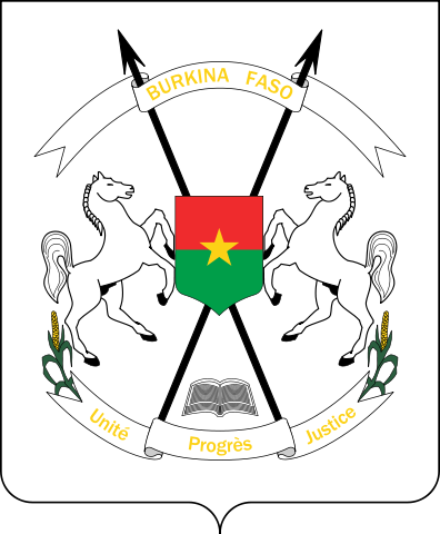 Das Wappen von Burkina Faso