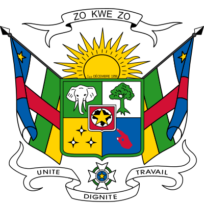 Das Wappen der Zentralafrikanischen Republik