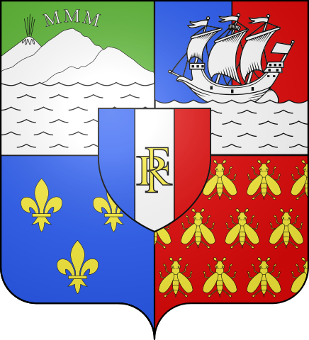 Das Wappen von Réunion