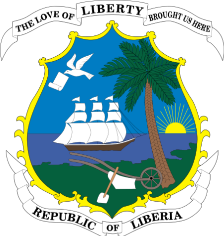 Das Wappen von Liberia