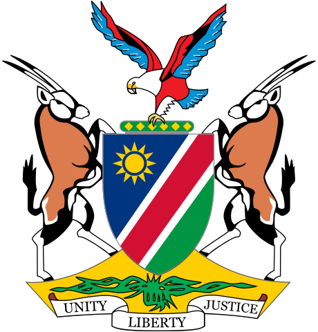 Das Wappen von Namibia