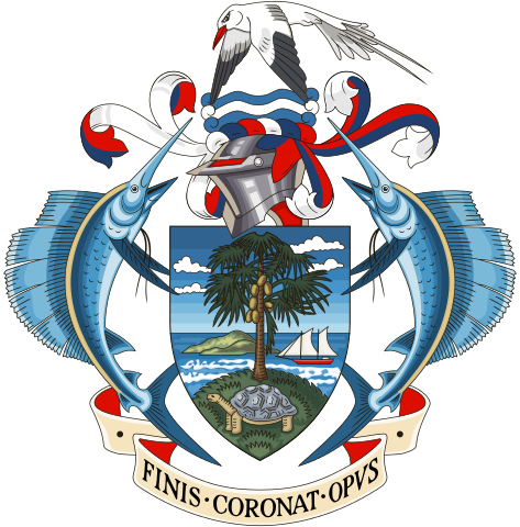 Das Wappen der Seychellen