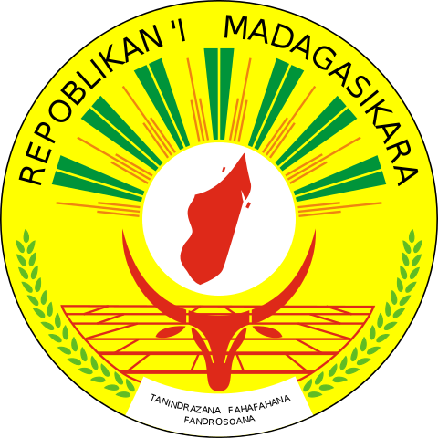 Das Wappen von Madagaskar