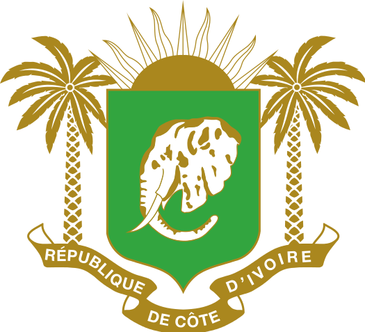 Das Wappen der Elfenbeinküste (Côte d´Ivoire)