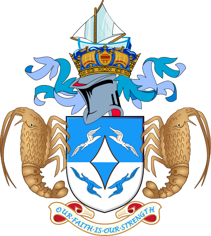 Das Wappen von Tristan da Cunha