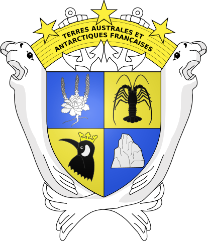 Das Wappen der Französischen Süd- und Antarktisgebiete