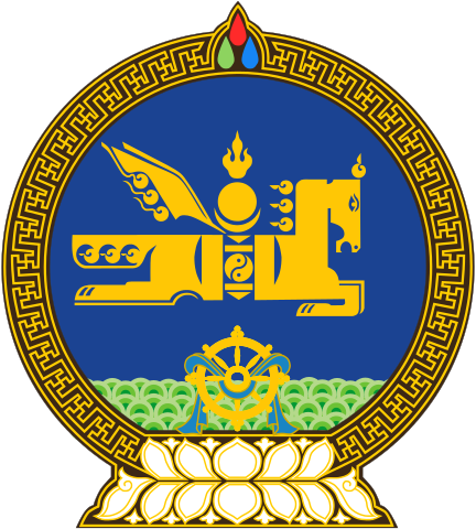 Das Wappen der Mongolei