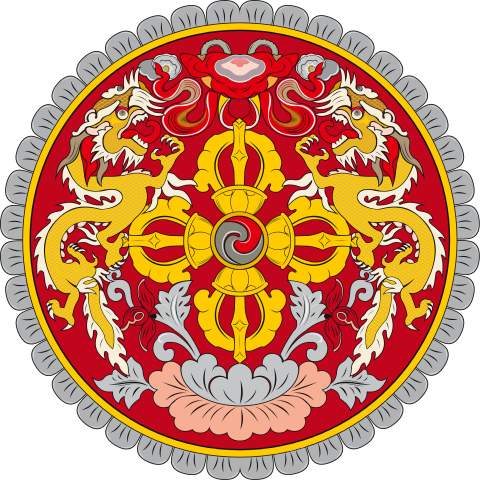 Das Wappen von Bhutan
