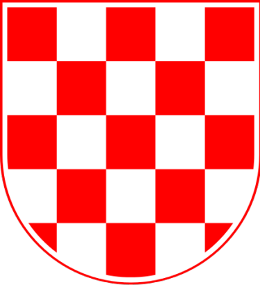 Wappenschild von Kroatien