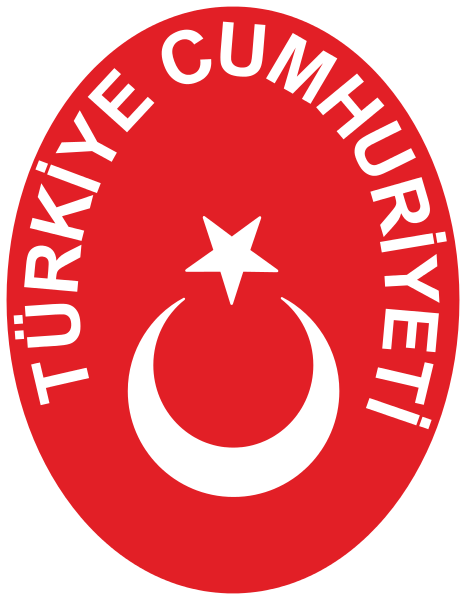 Das Hoheitszeichen der Türkei 