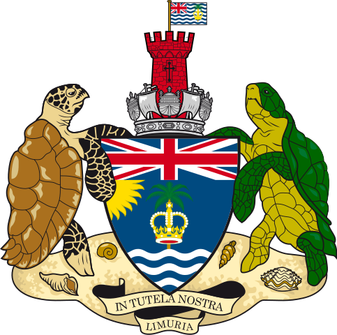 Wappen des Britischen Territoriums im Indischen Ozeans