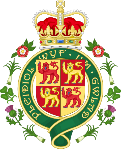 Das Wappen von Wales