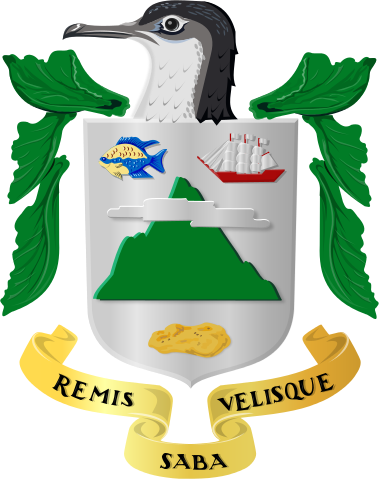 Das Wappen von Saba