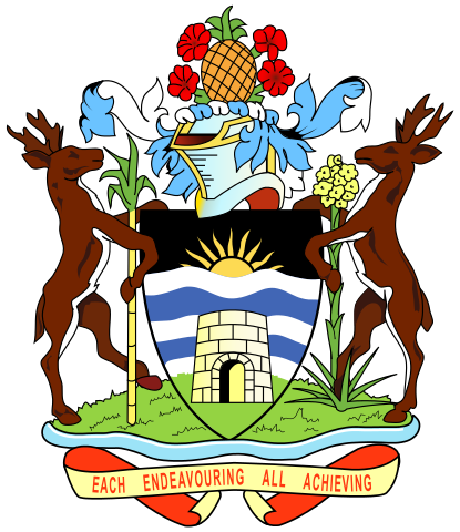 Das Wappen von Antigua und Barbuda