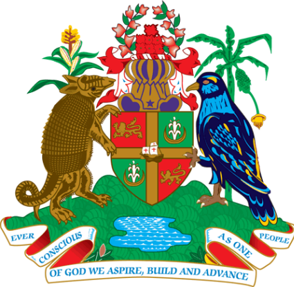 Das Wappen von Grenada in Farbe