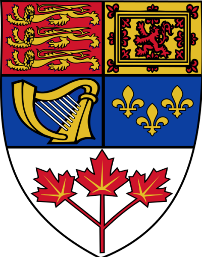 Das Wappenschild von Kanada