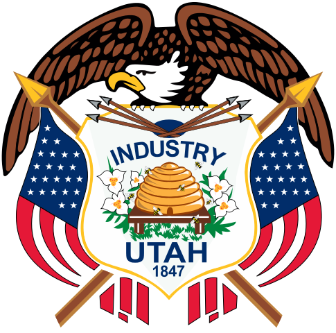 Das Wappen von Utah