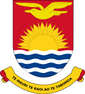 Das Wappen von Kiribati