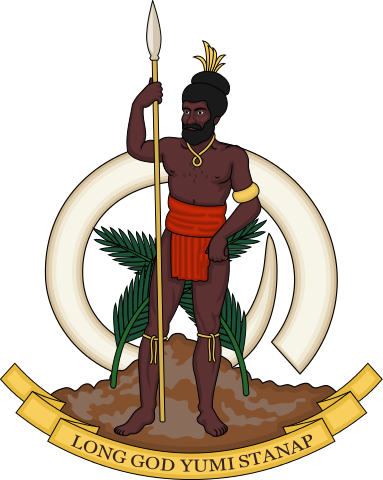 Das Wappen von Vanuatu