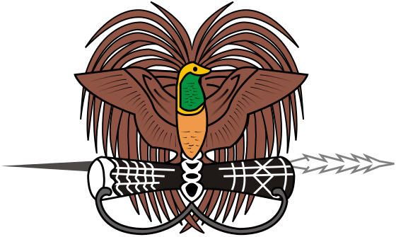 Das Wappen von Papua-Neuguinea