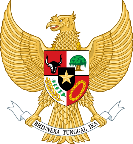 Das Wappen von Indonesien